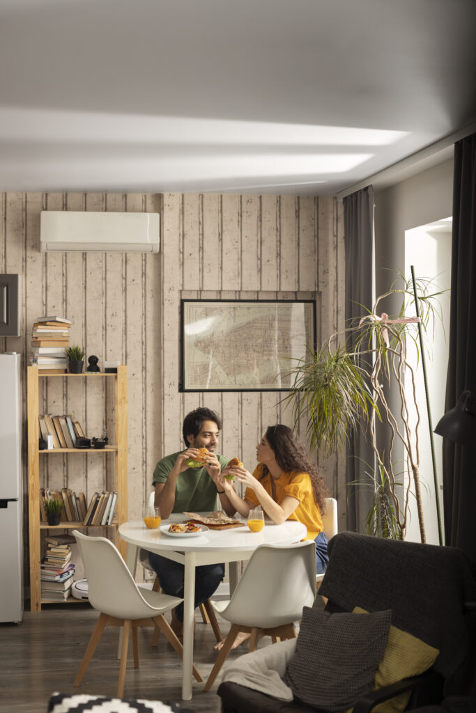 Shared family command center in a modern Indian apartment